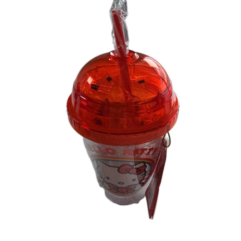 Sanrio Hello Kitty Tumbler Cup Withโ CANDY STICKS Fruit Punch Flavor NWT SEALED